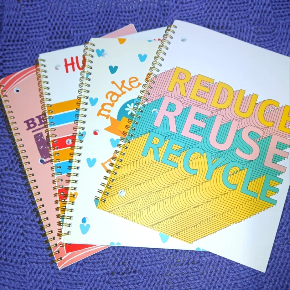 4 Spiral Notebooks
